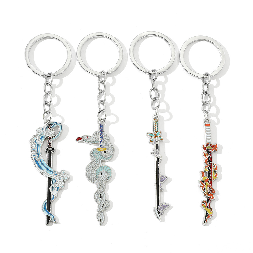 Anime Merchandise In Japan - Anime Demon Slayer Metal Keychain Pendant