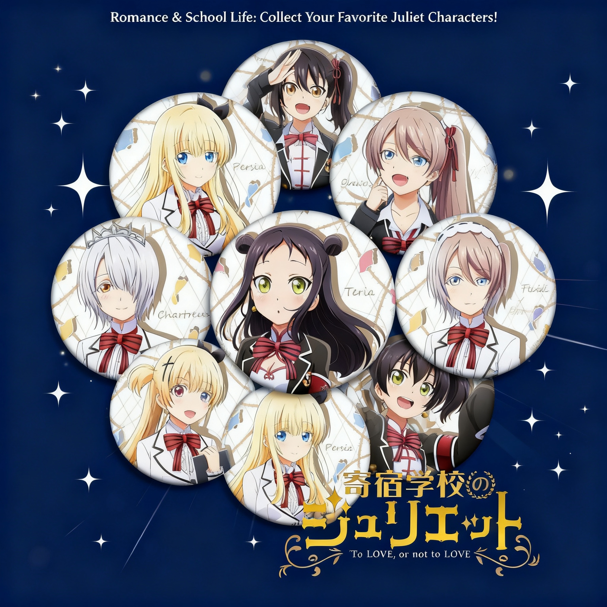 Anime Merchandise Posters - Juliet of Boarding School Anime Badge