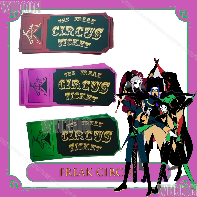 Freak Circus Ticket Card Red G - Anime Merchandise For Women review and price