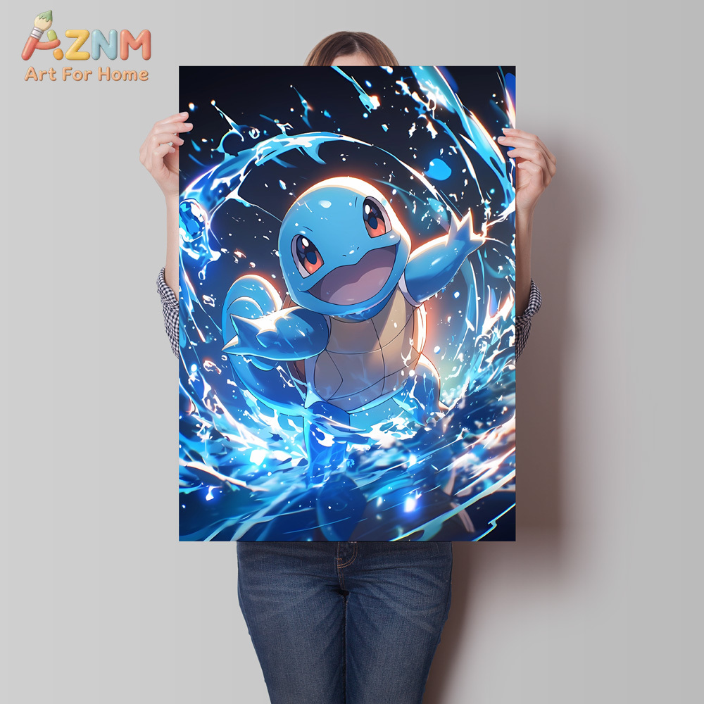 AZNM Pokemon Vaporeon Squirtle - Anime Merchandise Posters review and price