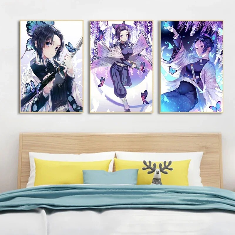 1pc frameless Demon Slayer Ani - Anime Merchandise Posters review and price